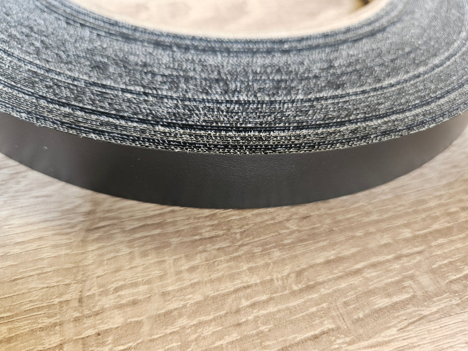 Graphite Iron On Edging 22mm / 50M