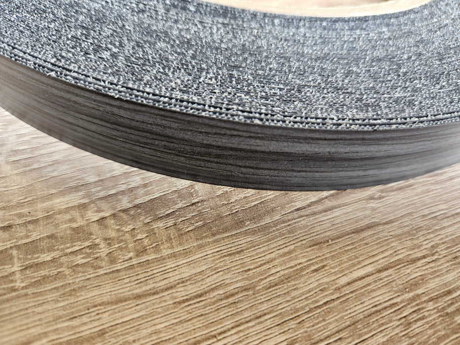 Black Oak Iron On Edging 22mm / 50M