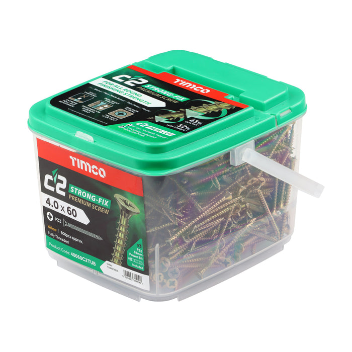 C2 Strong-Fix - PZ - Double Countersunk Tubs of Screws
