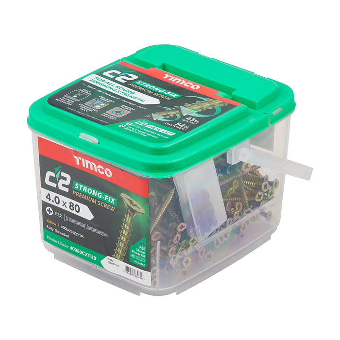C2 Strong-Fix - PZ - Double Countersunk Tubs of Screws