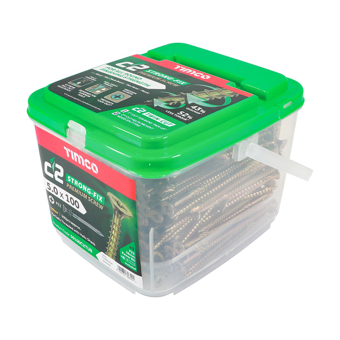C2 Strong-Fix - PZ - Double Countersunk Tubs of Screws