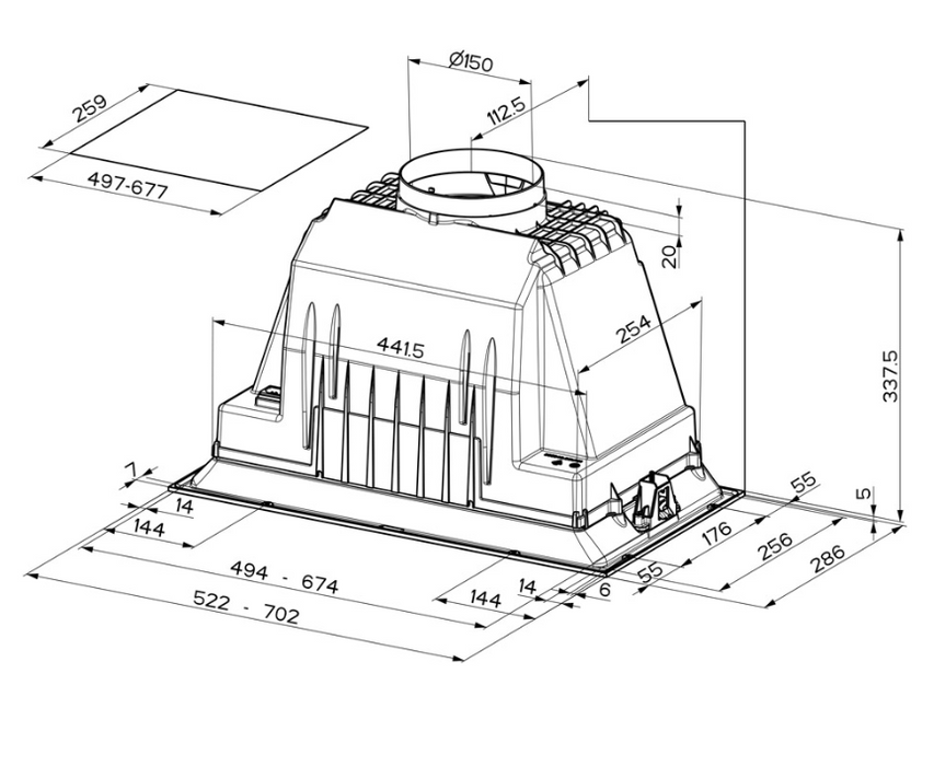 Faber Inca Plus HCX Canopy Fan
