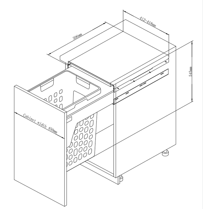 Pull out Laundry Basket