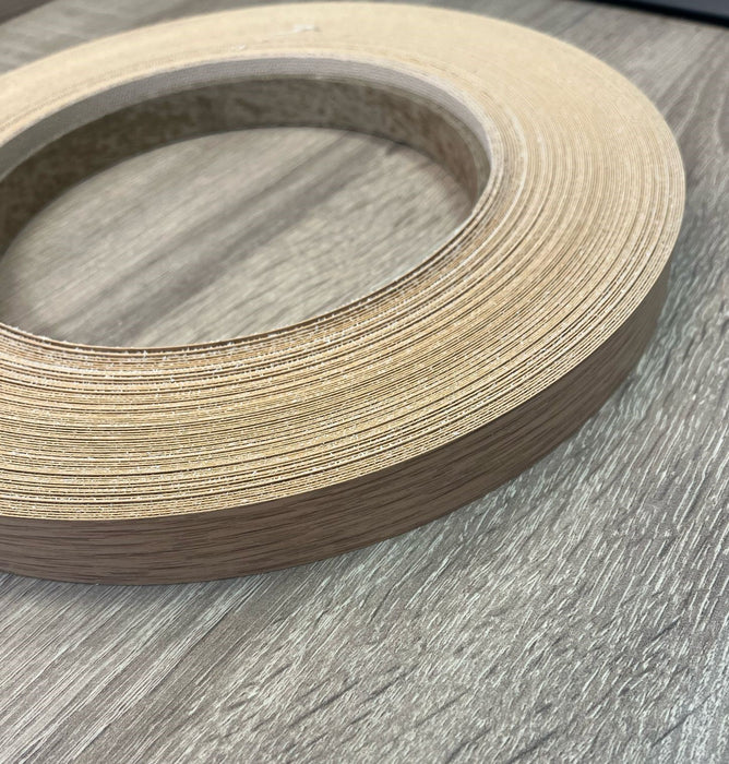 Lissa Oak Iron On Edging 22mm / 50M