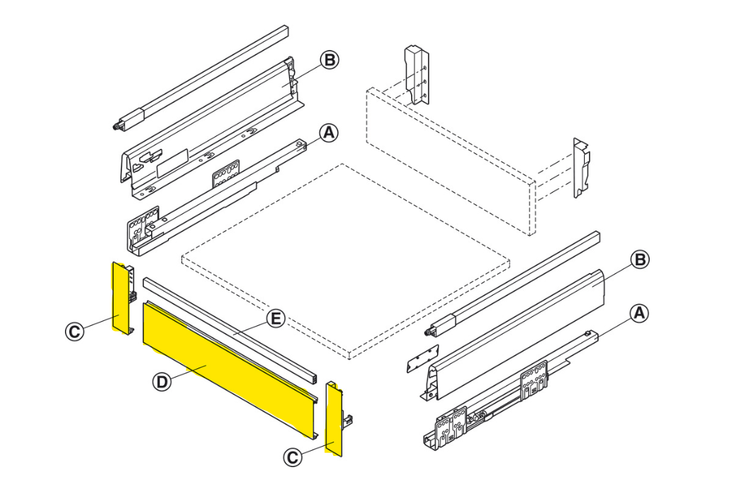 Hafele Matrix Box S Inner Fronts