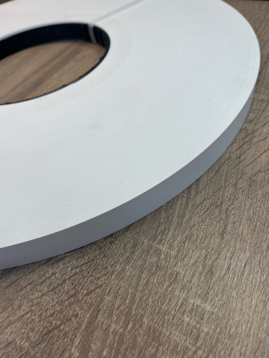 White PVC Edging 22 x 1mm x 150mts