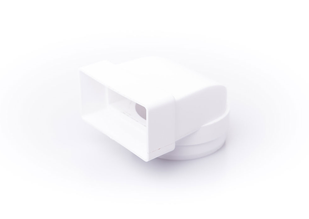 Dust Adaptor Bend - RND/SQ