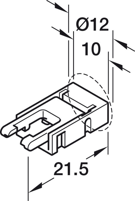 Connecting Lead, for Loox5 LED 12 V Monochromatic Strip Lights