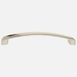 Flat Bow Handle Satin Nickel