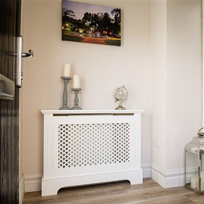 Georgian White Radiator Cabinet