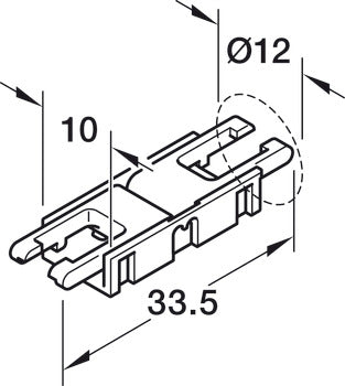 Clip Connector, for 8 mm Loox LED Monochromatic Strip Lights