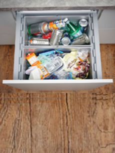 Strada Matte 600mm Blum Duo Bin Unit