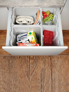 Aldana 600mm Blum Quad Bin Unit
