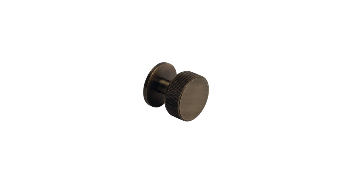 Antique Bronze Pull Knurled Knob 38mm (No. 192)