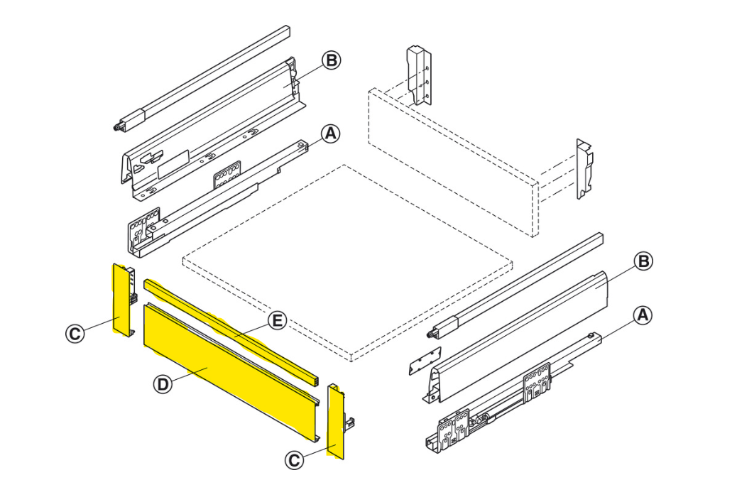 Hafele Matrix Box S Inner Fronts