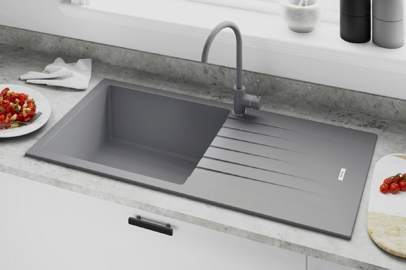 Tivoli Grey Composite Single Bowl Sink