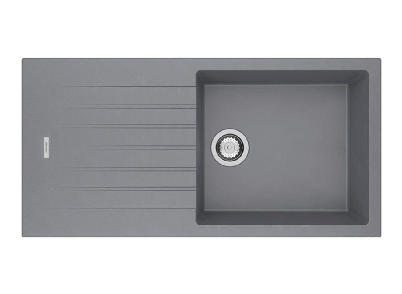 Tivoli Grey Composite Single Bowl Sink