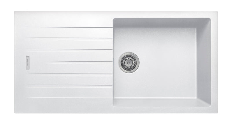 Tivoli White Composite Single Bowl Sink