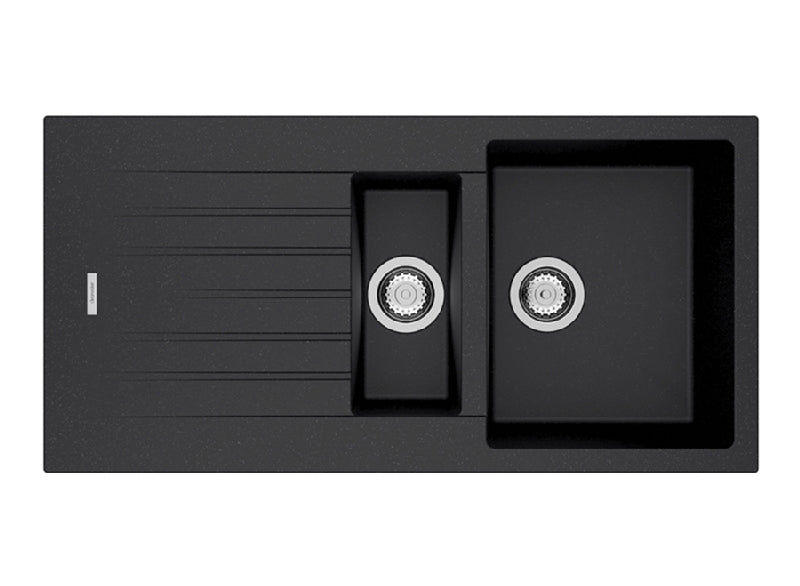 Tivoli Black Composite Bowl & Half Sink