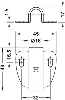 Housing for LED light, for Loox LED Switches