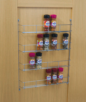 Hafele Spice and Packet Rack, Four Tier, Linear Wire, Depth 55 mm