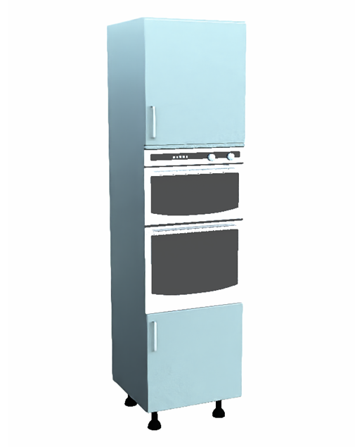 Zola Soft-Matte 600mm Double Oven Unit With Doors (2150mm)