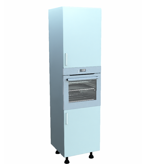 Zola Soft-Matte 600mm Single Oven Unit With Doors (2150mm)